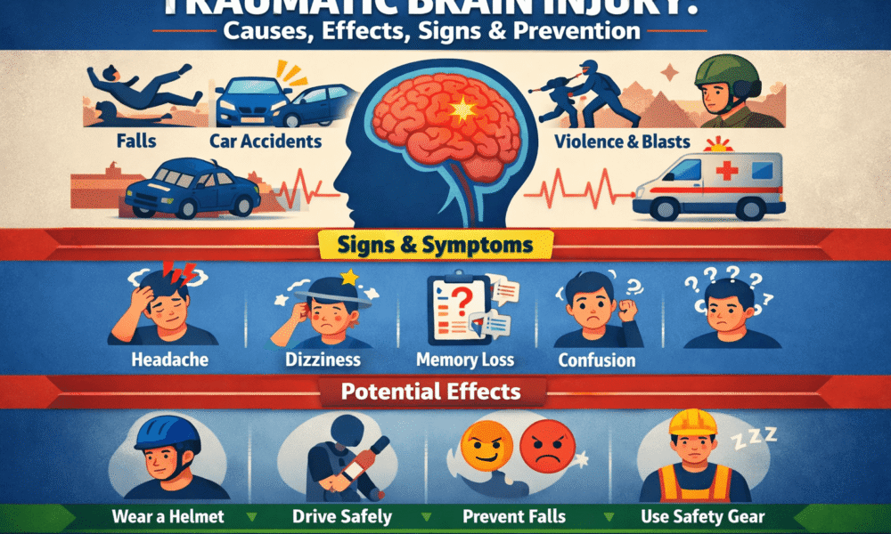 Traumatic Brain Injury Treatment - Causes, Effects, Signs & Prevention - Health Care Tips Hub
