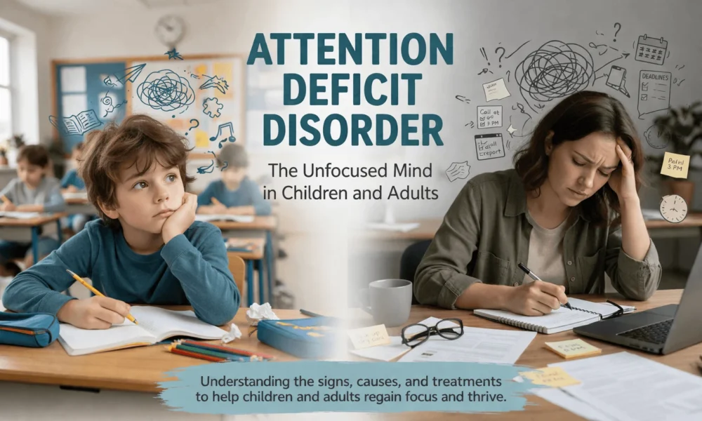 Attention Deficit Disorder - The Unfocused Mind in Children and Adults - Health Care Tips Hub