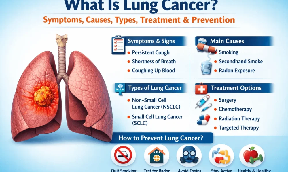 What Is Lung Cancer - Symptoms, Causes, Types, Treatment & Prevention - Health Care Tips Hub